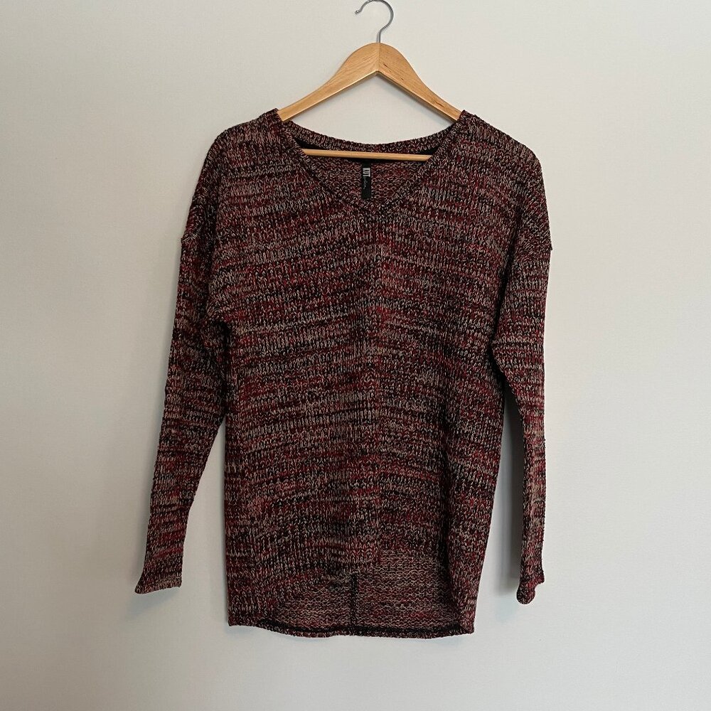 Kut from the Kloth. Knit Sweater. Red, Yellow and Black. Fits M.